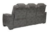 Next-Gen DuraPella Slate Fabric Dual Power Reclining Sofa by Ashley at Eve Furniture