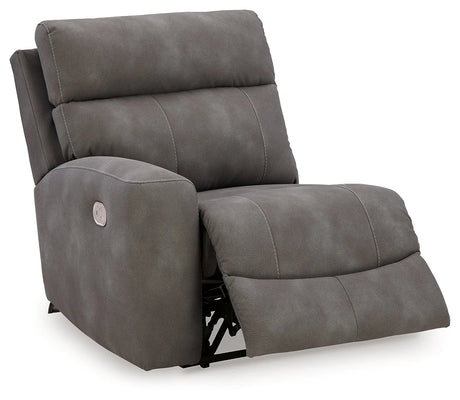 Next-Gen DuraPella Slate Left-Arm Facing Power Recliner by Ashley at Eve Furniture