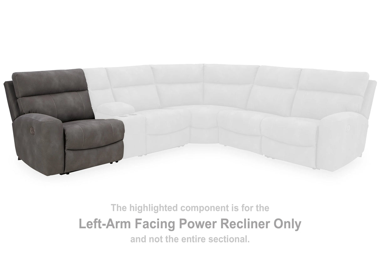 Next-Gen DuraPella Slate Left-Arm Facing Power Recliner by Ashley at Eve Furniture