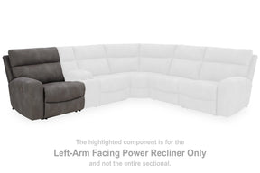 Next-Gen DuraPella Slate Left-Arm Facing Power Recliner by Ashley at Eve Furniture