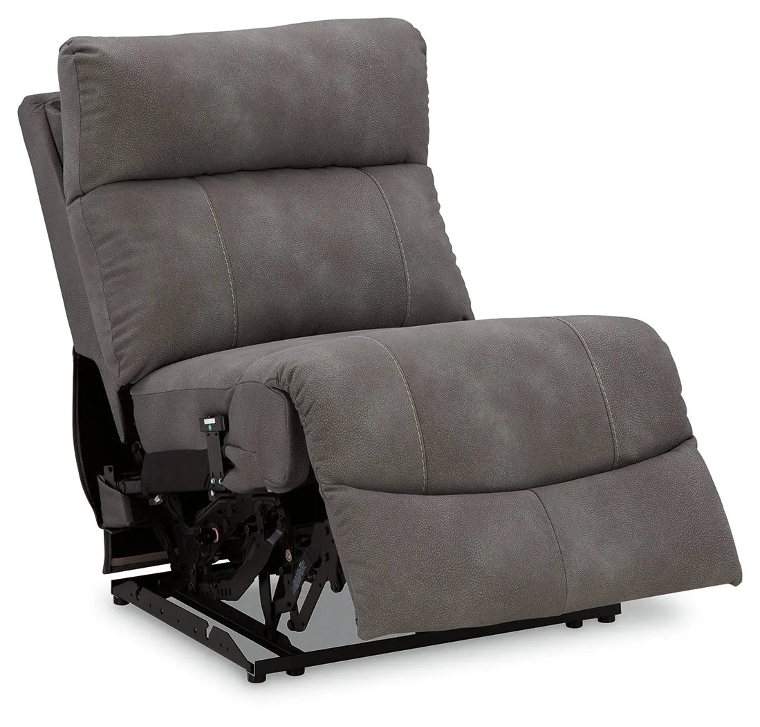 Next-Gen DuraPella Slate Power Armless Recliner by Ashley at Eve Furniture