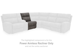 Next-Gen DuraPella Slate Power Armless Recliner by Ashley at Eve Furniture