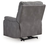 Next-Gen Durapella Slate Power Lift Recliner by ASHLEY FURNITURE at Eve Furniture