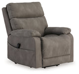 Next-Gen Durapella Slate Power Lift Recliner by ASHLEY FURNITURE at Eve Furniture