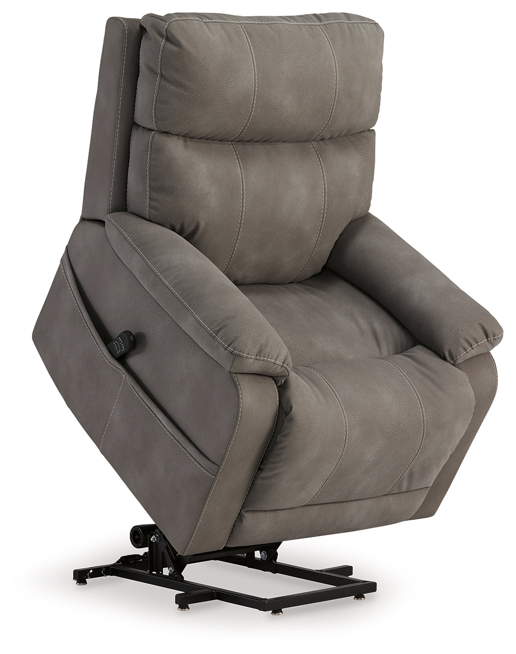 Next-Gen Durapella Slate Power Lift Recliner by ASHLEY FURNITURE at Eve Furniture