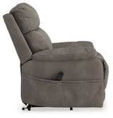 Next-Gen Durapella Slate Power Lift Recliner by ASHLEY FURNITURE at Eve Furniture