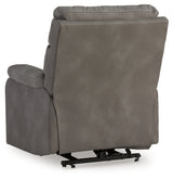 Next-Gen Durapella Slate Power Lift Recliner by ASHLEY FURNITURE at Eve Furniture