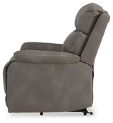 Next-Gen Durapella Slate Power Lift Recliner by ASHLEY FURNITURE at Eve Furniture