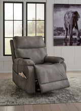 Next-Gen Durapella Slate Power Lift Recliner by ASHLEY FURNITURE at Eve Furniture
