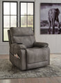 Next-Gen Durapella Slate Power Lift Recliner by ASHLEY FURNITURE at Eve Furniture
