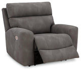 Next-Gen DuraPella Slate Power Recliner by Ashley at Eve Furniture