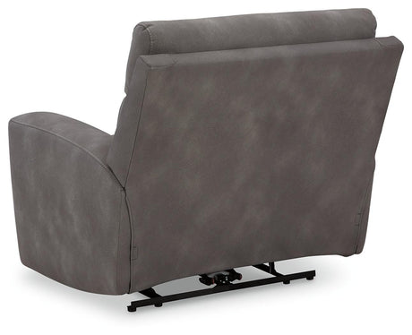Next-Gen DuraPella Slate Power Recliner by Ashley at Eve Furniture