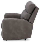 Next-Gen DuraPella Slate Power Recliner by Ashley at Eve Furniture