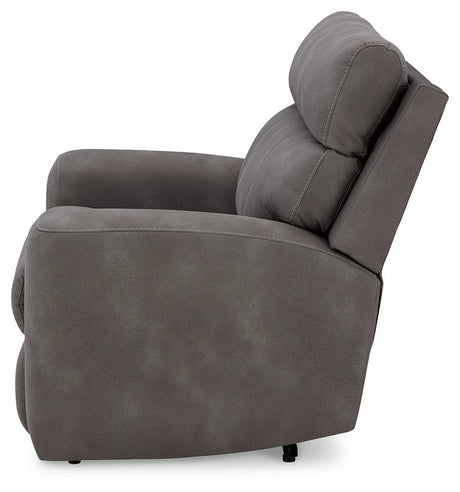 Next-Gen DuraPella Slate Power Recliner by Ashley at Eve Furniture