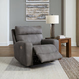 Next-Gen DuraPella Slate Power Recliner by Ashley at Eve Furniture