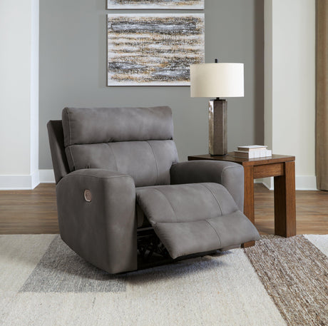 Next-Gen DuraPella Slate Power Recliner by Ashley at Eve Furniture