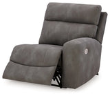Next-Gen DuraPella Slate Right-Arm Facing Power Recliner by Ashley at Eve Furniture