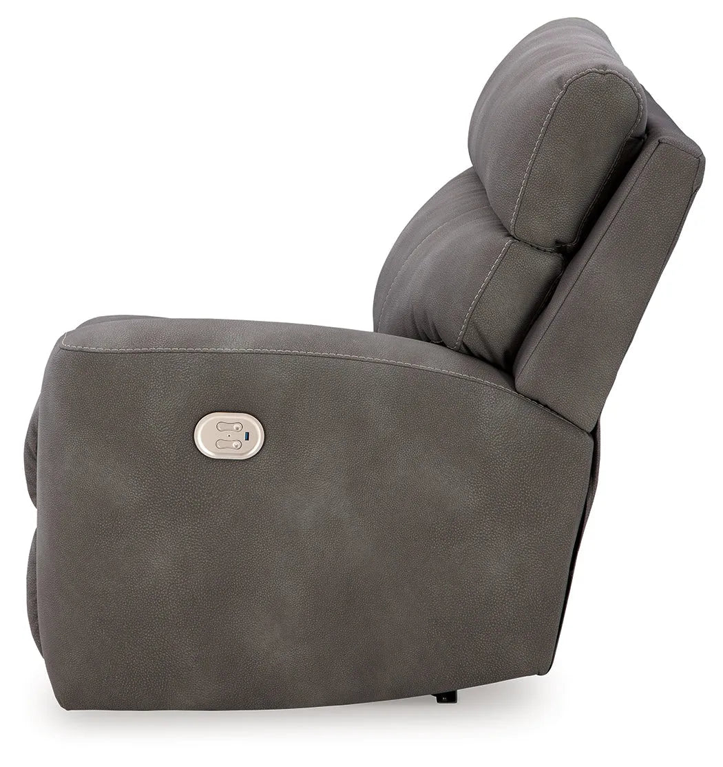 Next-Gen DuraPella Slate Right-Arm Facing Power Recliner by Ashley at Eve Furniture