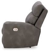 Next-Gen DuraPella Slate Right-Arm Facing Power Recliner by Ashley at Eve Furniture