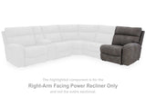 Next-Gen DuraPella Slate Right-Arm Facing Power Recliner by Ashley at Eve Furniture