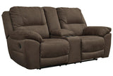Next-Gen Gaucho Espresso Manual Reclining Loveseat with Console by Ashley at Eve Furniture