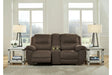 Next-Gen Gaucho Espresso Manual Reclining Loveseat with Console by Ashley at Eve Furniture