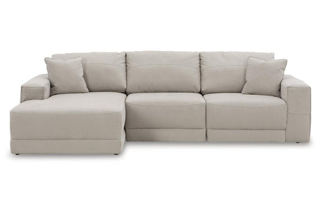 Next-Gen Gaucho Gray 3-Piece Left Arm Facing Chaise Sectional by Ashley at Eve Furniture