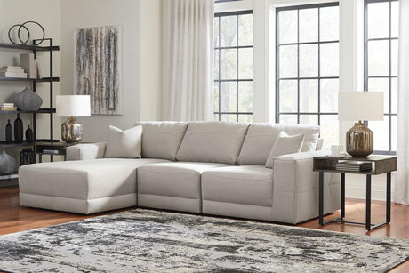 Next-Gen Gaucho Gray 3-Piece Left Arm Facing Chaise Sectional by Ashley at Eve Furniture