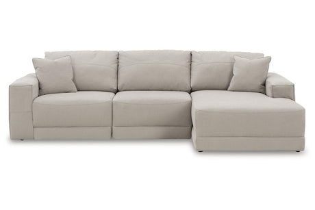 Next-Gen Gaucho Gray 3-Piece Right Arm Facing Chaise Sectional by Ashley at Eve Furniture
