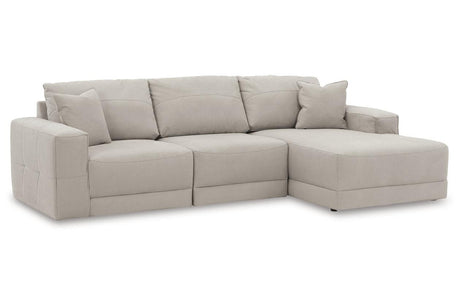 Next-Gen Gaucho Gray 3-Piece Right Arm Facing Chaise Sectional by Ashley at Eve Furniture
