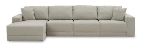 Next-Gen Gaucho Gray 4-Piece Left Arm Facing Chaise Sectional by Ashley at Eve Furniture