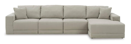Next-Gen Gaucho Gray 4-Piece Right Arm Facing Chaise Sectional by Ashley at Eve Furniture