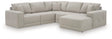 Next-Gen Gaucho Gray 5-Piece Sectional with RAF Chaise by Ashley at Eve Furniture