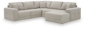 Next-Gen Gaucho Gray 5-Piece Sectional with RAF Chaise by Ashley at Eve Furniture
