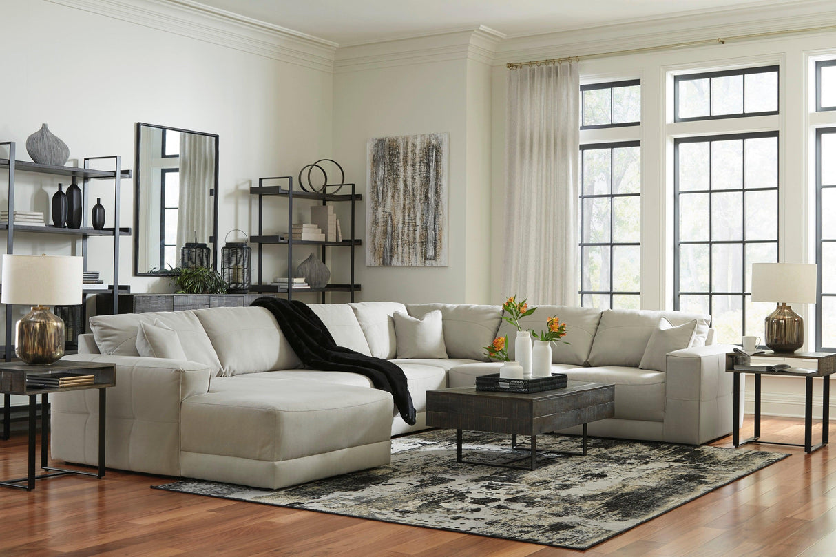Next-Gen Gaucho Gray 6-Piece Left Arm Facing Chaise Sectional by Ashley at Eve Furniture