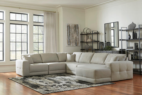 Next-Gen Gaucho Gray 6-Piece Right Arm Facing Chaise Sectional by Ashley at Eve Furniture