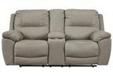 Next-Gen Gaucho Putty Power Reclining Loveseat with Console by Ashley at Eve Furniture