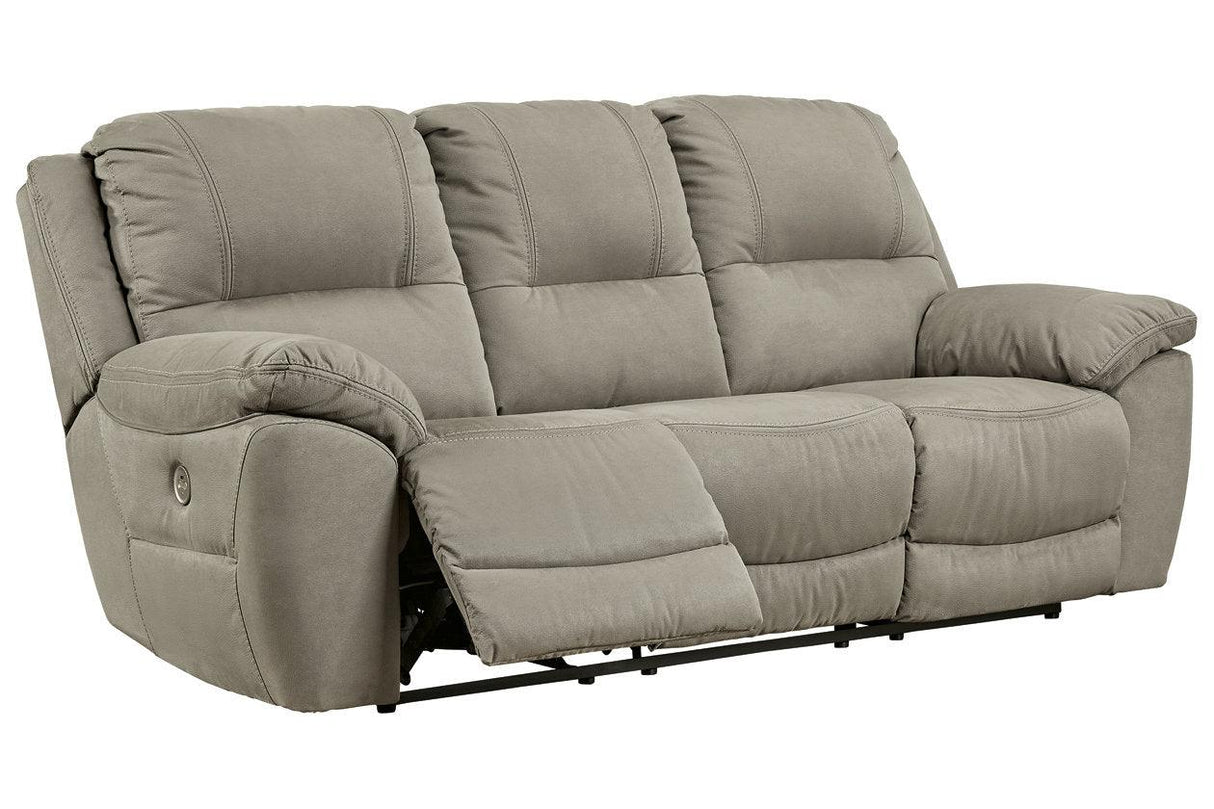 Next-Gen Gaucho Putty Power Reclining Sofa by Ashley at Eve Furniture