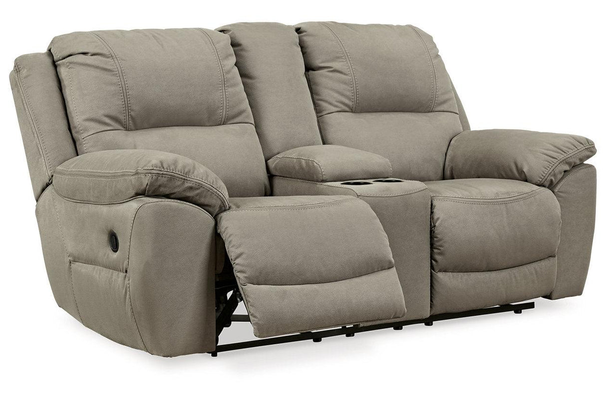 Next-Gen Gaucho Putty Reclining Sofa and Loveseat by Ashley at Eve Furniture