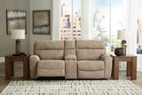 Next-Gen Sand DuraPella Power Reclining Living Room Set with Console by Ashley at Eve Furniture