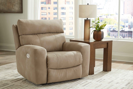 Next-Gen Sand DuraPella Power Reclining Living Room Set with Console by Ashley at Eve Furniture