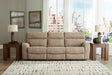 Next-Gen Sand DuraPella Power Reclining Living Room Set with Console by Ashley at Eve Furniture
