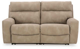 Next-Gen Sand DuraPella Power Reclining Sofa & Loveseat by Ashley at Eve Furniture
