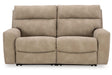 Next-Gen DuraPella Sand Power Reclining Loveseat by Ashley at Eve Furniture