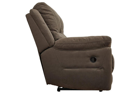 Next-Gen Gaucho Espresso Manual Reclining Loveseat with Console by Ashley at Eve Furniture