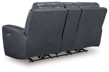 Next Move Admiral Power Reclining Loveseat by Ashley at Eve Furniture