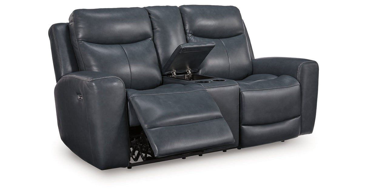 Next Move Admiral Power Reclining Loveseat by Ashley at Eve Furniture