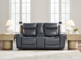 Next Move Admiral Power Reclining Loveseat by Ashley at Eve Furniture