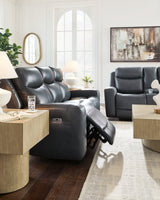 Next Move Admiral Power Reclining Sofa and Loveseat by Ashley at Eve Furniture