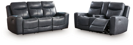 Next Move Admiral Power Reclining Sofa and Loveseat by Ashley at Eve Furniture